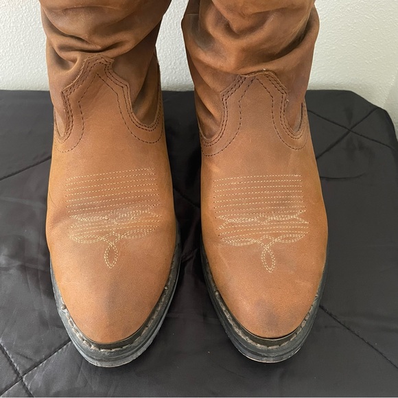 Women’s Shyanne SHY SLOUCH Brown Western Boots Style 1131BR US Size 7 - Picture 5 of 11